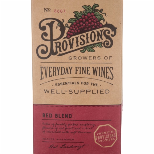Provisions Red Blend Perspective: back
