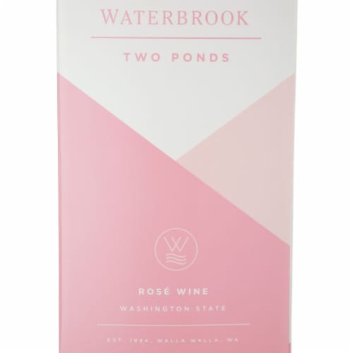 Waterbrook Two Ponds Washington Rose Wine Perspective: back