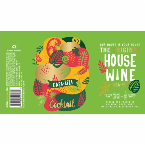 House Wine Casa Rita Ready to Drink Cocktail Single Can Perspective: back