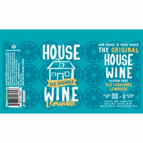 House Wine Old Fashioned Lemonade White Blend Washington Wine Perspective: back