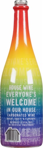 House Wine Bubbles Rose Perspective: back