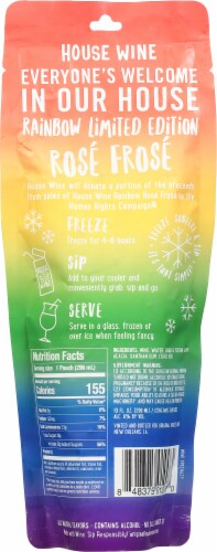 House Wine Rose Frose Frozen Ready to Drink Cocktail Single Pouch Perspective: back