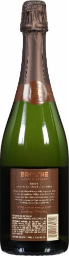 Browne Family Vineyards Brut Washington Sparkling Wine Perspective: back
