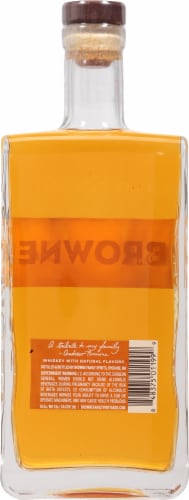 Browne Vanilla Bean Spokane Washington Naturally Flavored Whiskey Perspective: back
