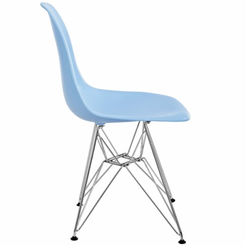 Paris Dining Side Chair - Blue Perspective: back