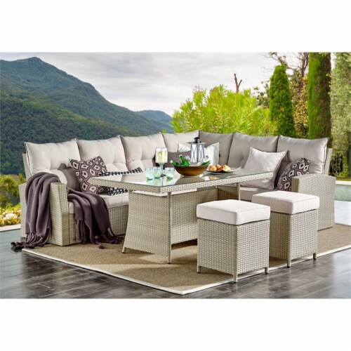 Hartington rattan albury rising corner dining hotsell sofa set