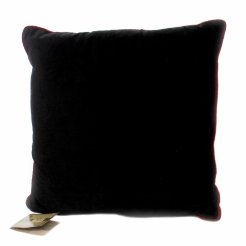 Christmas SANTA COCOA MUG PILLOW Fabric Holiday Gift Candy Cane Face C18096 Perspective: back