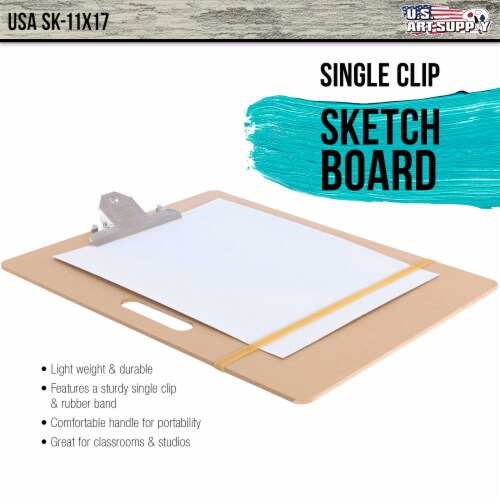 Artist Sketch Tote Board - Great for Classroom, Studio or Field Use (11 x17 ) Perspective: back