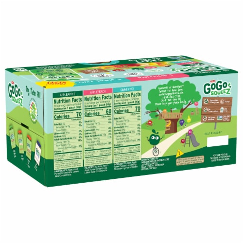 GoGo Squeez® Fruit On The Go Applesauce Variety Pack Perspective: back