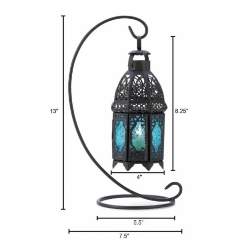 Home Locomotion 10014121 Sapphire Night Hanging Lantern Perspective: back