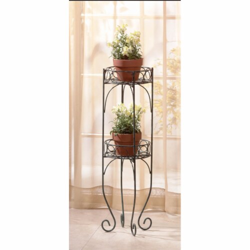 Zingz & Thingz 28232 Decorative Bi-Level Plant Stand Perspective: back