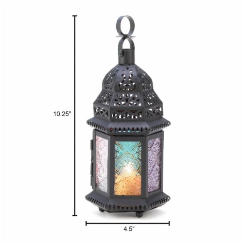 Home Locomotion 10014119 Magic Rainbow Candle Lantern Perspective: back