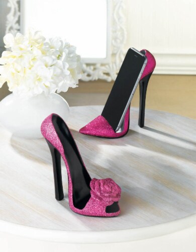 Pink Shoe Phone Holder Perspective: back