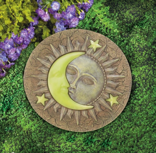Summerfield Terrace 10017956 10.2 x 10.2 x 0.5 in. Sun & Moon Glowing Stepping Stone Perspective: back