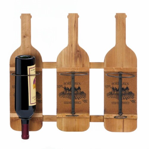 Bordeaux Wooden Wine Bottle Holder Perspective: back