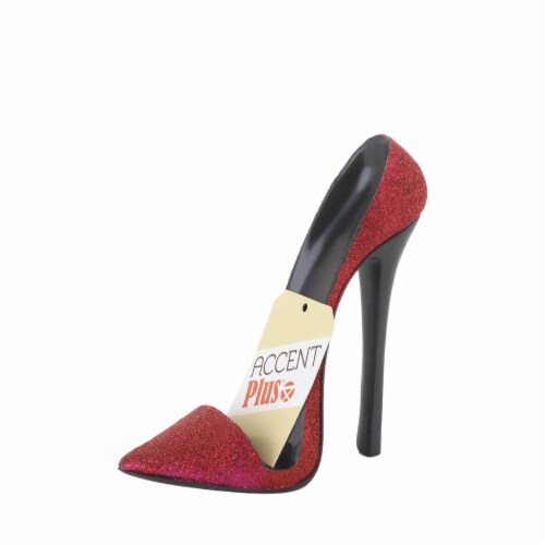 Sparkle Red Shoe Phone Holder Perspective: back