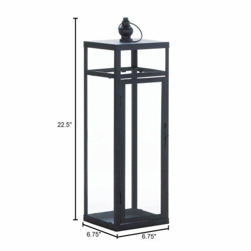 LARGE BLACK DRAMATIC GEOMETRY LANTERN LARGE BLACK DRAMATIC GEOMETRY LANTERN