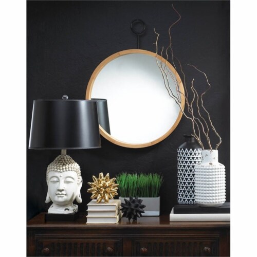 Zingz & Thingz Nikki Chu Mazara Ceramic Vase in Black and White Perspective: back