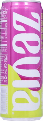 Zevia Zero Calorie Raspberry Lime Energy Drink Perspective: back