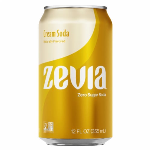 Zevia® Cream Soda Cans Perspective: back