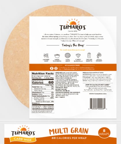 Tumaro's™ Low Carb Multi Grain Tortillas