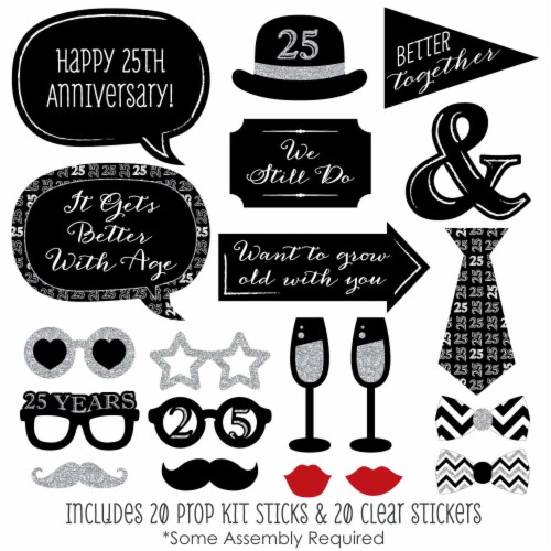 Wedding anniversary discount photo props