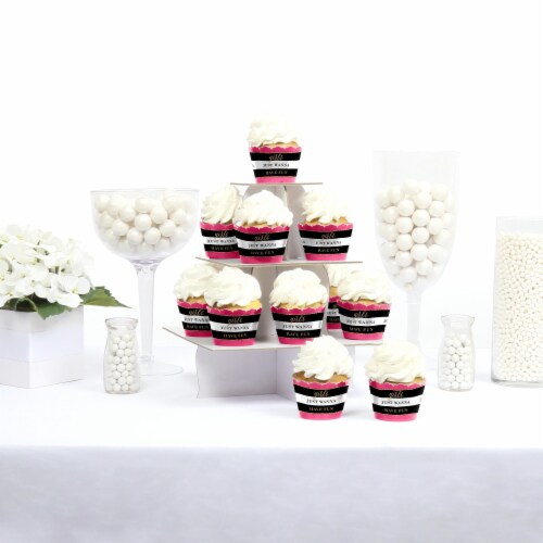 Big Dot of Happiness Girls Night Out - Bachelorette Party Decor - Cupcake Wrappers 12 Ct Perspective: back