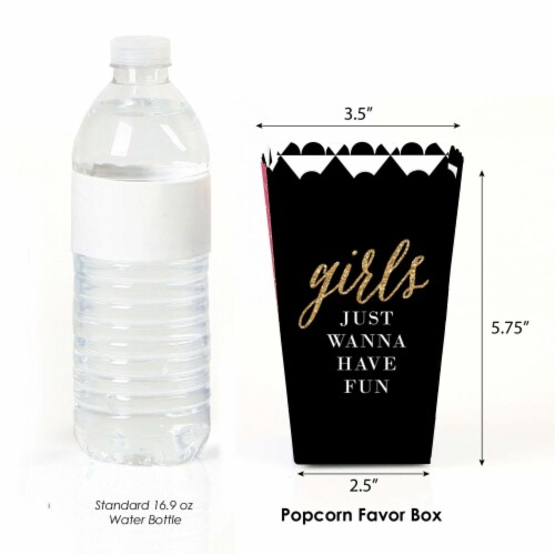 Big Dot of Happiness Girls Night Out - Bachelorette Party Favor Popcorn Treat Boxes - 12 Ct Perspective: back