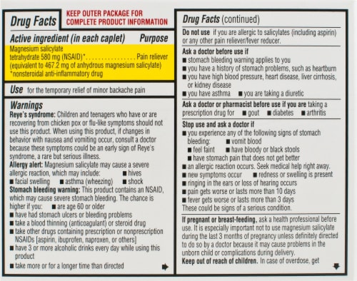 Doan's® Extra Strength Caplets 580mg Perspective: back