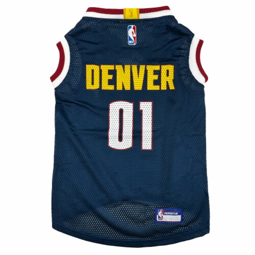 NBA DENVER NUGGETS MESH BASKETBALL JERSEY FOR DOGS AND CATS XSmall Fred Meyer
