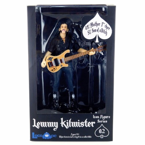 Motorhead Lemmy Kilmister Deluxe Figure Rickenbacker Guitar Eagle Perspective: back