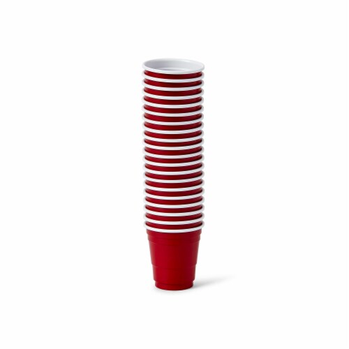 20 Pack Shot Glasses - 1.5 oz Acrylic Party Cup - Red Plastic Shot Glass, 1  Each - Foods Co.