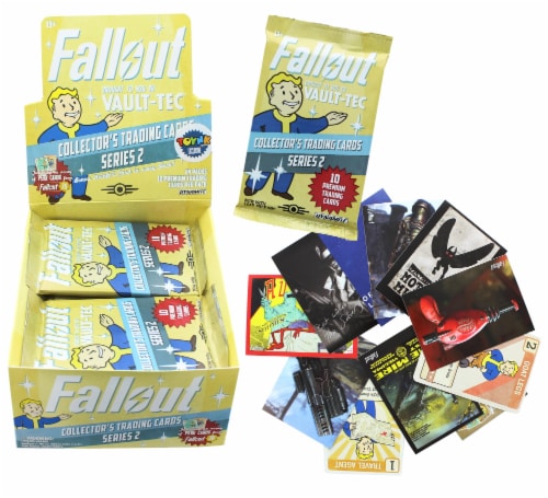 Fallout Trading Cards Series 2 | Sealed Hobby Box | Contains 24 Unopened Packs Perspective: back