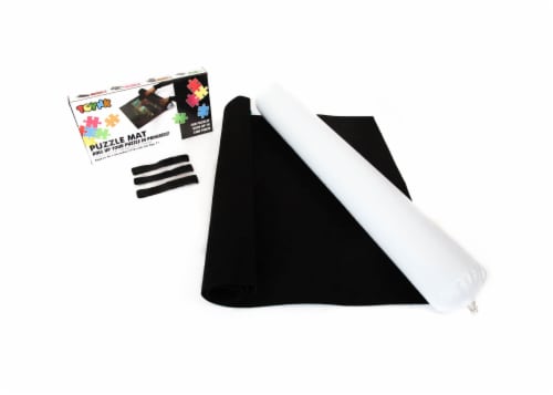 Jigsaw Puzzle Roll Up Felt Mat Storage Saver | Large 46"x26" | Fits 1500 Pieces Perspective: back
