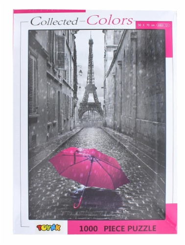 Collected Colors Paris Eiffel Tower 1000 Piece Jigsaw Puzzle Perspective: back