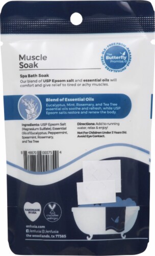 Enfusia Muscle Soak Spa Bath Soak Perspective: back