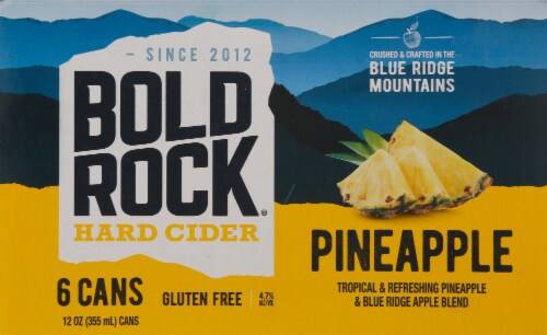 Bold Rock Pineapple Hard Cider Perspective: back