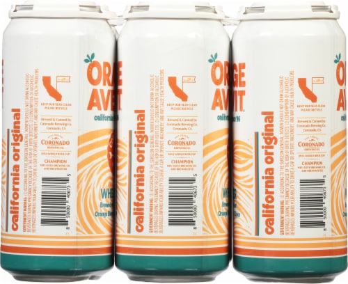 Coronado Brewing Co. Orange Ave. Wit Wheat Beer Perspective: back