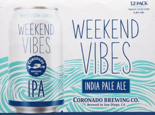 Coronado Weekend Vibes® IPA Craft Beer Perspective: back
