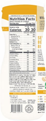 Serenity Kids® Cheddar & Cauliflower Spinach Grain Free Veggie Puffs Perspective: back