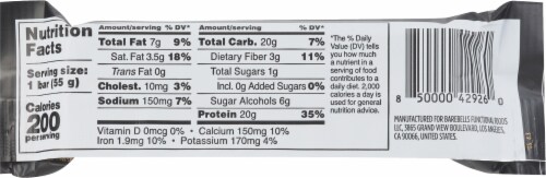 Barebells Chocolate Dough Protein Bar Perspective: back