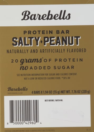 Barebells Salty Peanut Protein Bar Perspective: back