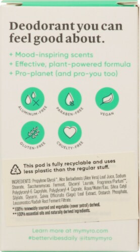 Myro Chill Wave Deodorant Refill Pod Perspective: back