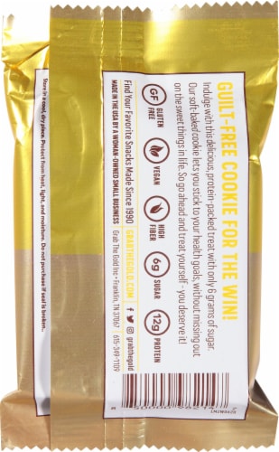 Grab the Gold Lemon Zest Protein Cookie Perspective: back