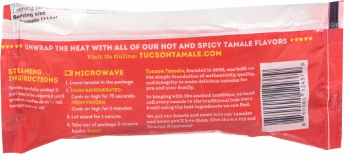 Tucson Tamale Hot & Spicy Pork Tamale Perspective: back