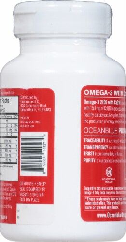 Oceanblue® Professional Omega-3 High Potency Heart Healthy Formula Perspective: back