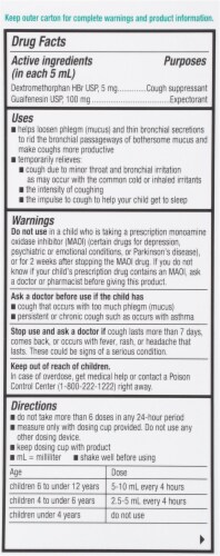 Kinderfarms KinderMed® Kids' Cough & Congestion Syrup Perspective: back