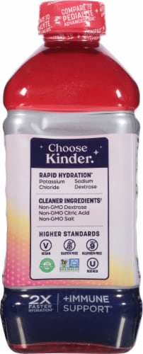 KinderLyte® Immune Support Strawberry Medical Grade Electrolyte Solution Drink Perspective: back