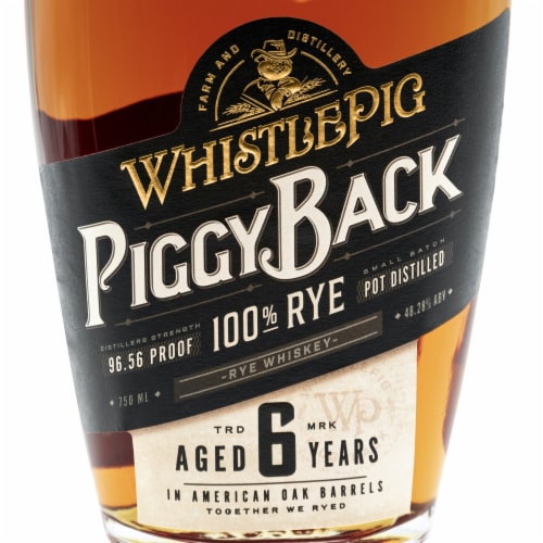 Whistlepig Piggyback Canadian Rye Whiskey Perspective: back