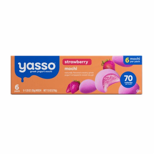 Yasso Frozen Greek Yogurt Strawberry Mochi Perspective: back